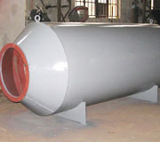 鍋爐排汽消音器消聲筒采用不銹鋼制造不易腐蝕